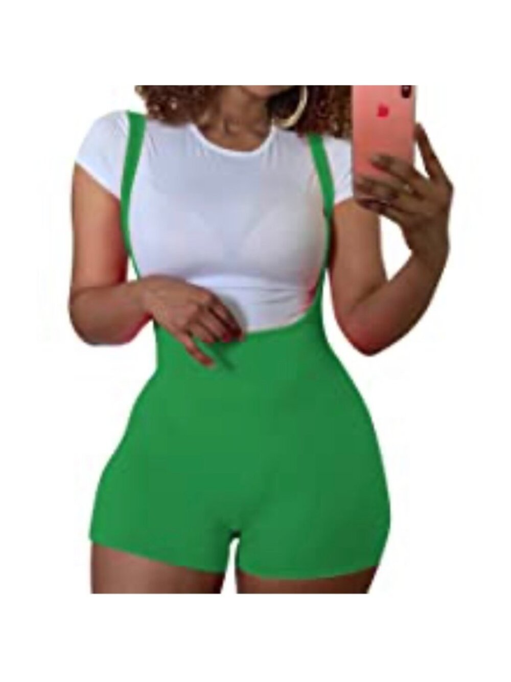 NEW! 3/$20 Deal-LuFeng Comfortable Life GREEN ATHLETIC ROMPER - WOMENS SIZE L